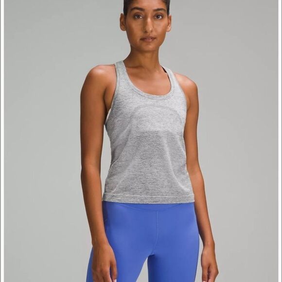 Lululemon | Swiftly Tech Racerback 2.0 | Gray stripe - Picture 1 of 7